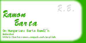 ramon barta business card